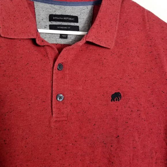 BANANA  REPÚBLIC Standard FIT Men's shirt Short Sleeve Collared Size XL - Picture 3 of 7